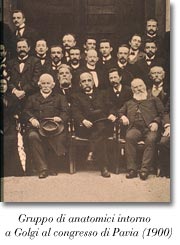 Gruppo di anatomici intorno a Golgi al Congresso di Pavia del 1900